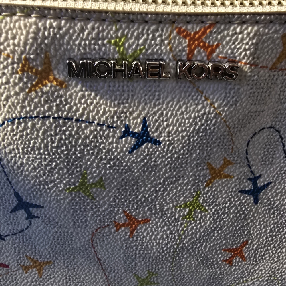Michael Kors White Wristlet with Colorful Accents - Picture 3 of 5